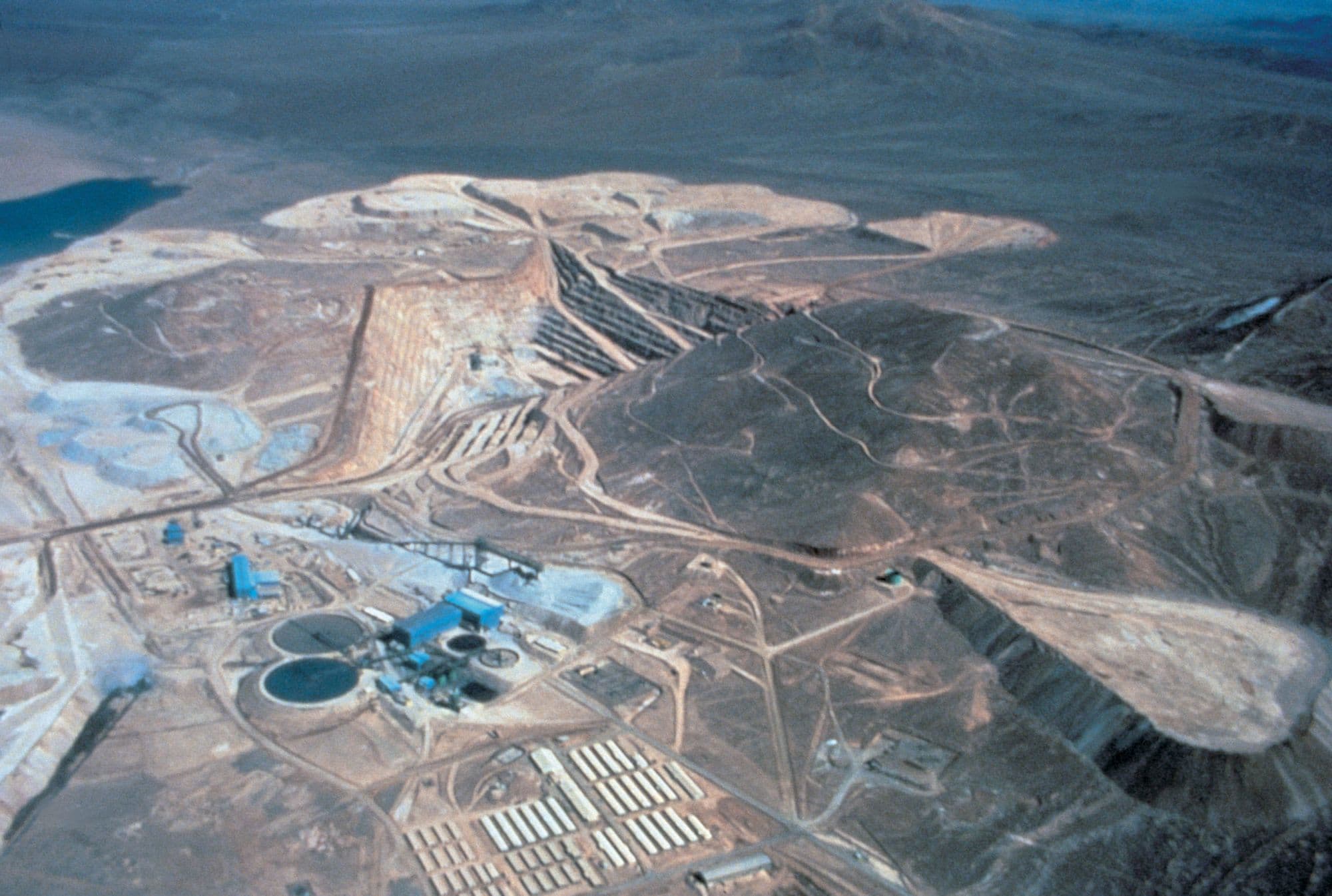 Aerial view of mine