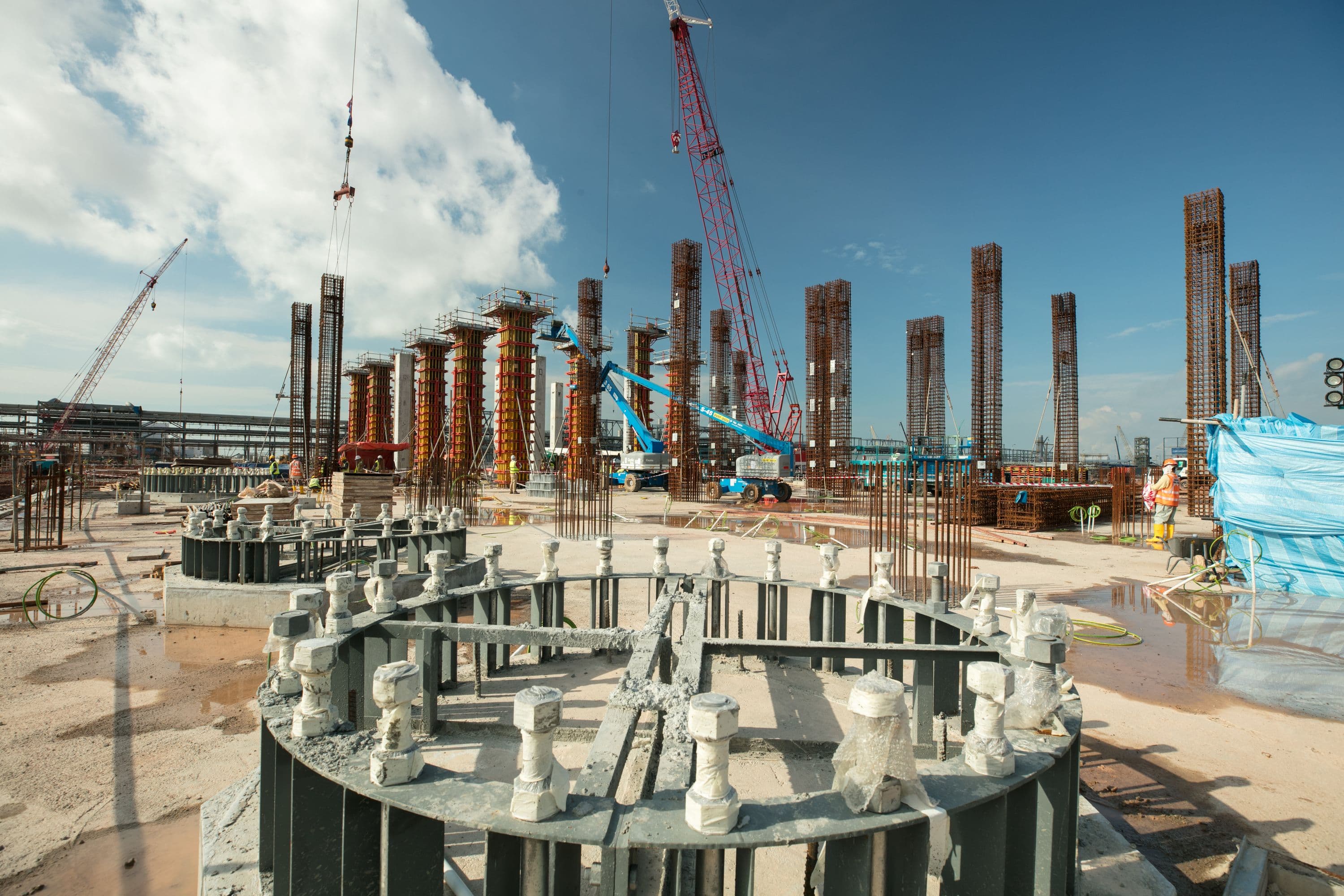 Foundation prep at RAPID Project site